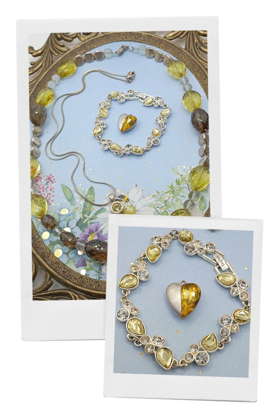 Jewelry Bundle – Napier Bracelet, Beaded Necklace & Pendant Lot